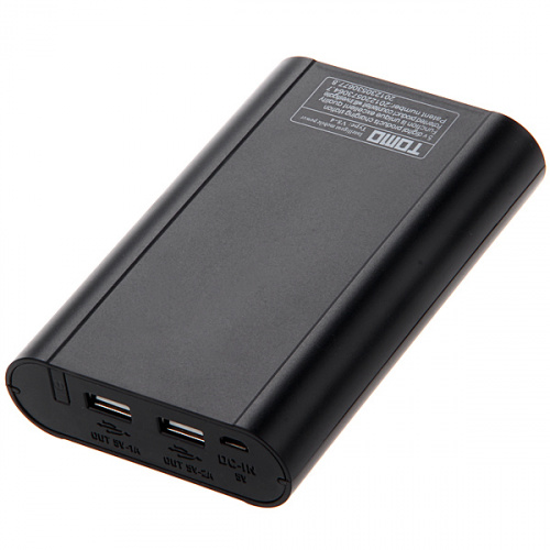Внешний аккумулятор Power Bank + зарядное устройство 4x18650 TOMO M4 черный