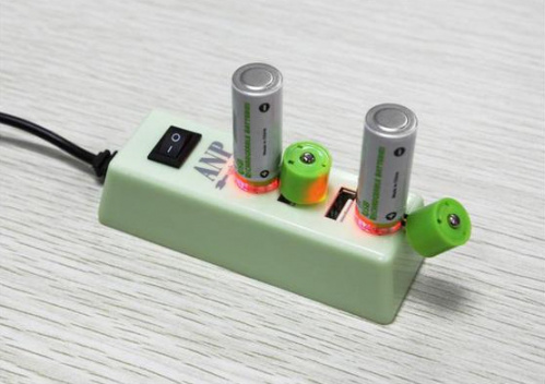 Аккумулятор с подзарядкой через USB AA, 1.2V, 1450 mAH, Ni-MH, 2 шт