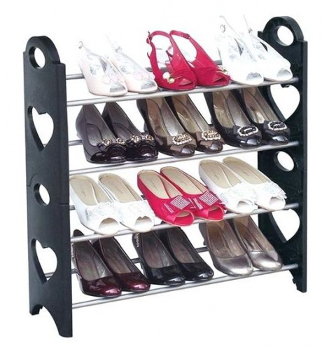 Стойка для обуви Stackable Shoe Rack 4 полки 63х19х64см