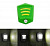 Светильник настенный светодиодный на батарейках (3XBRIGHT COB), зеленый