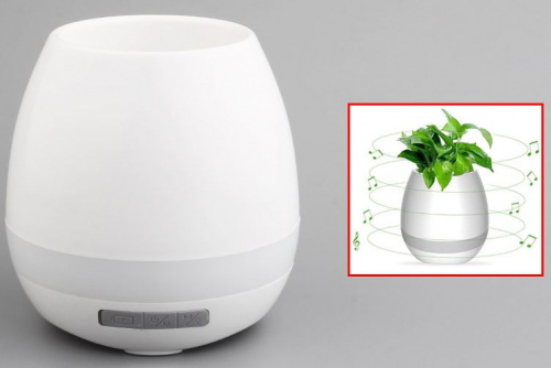 Умный музыкальный горшок для цветов Smart Music Flowerpot (Белый)